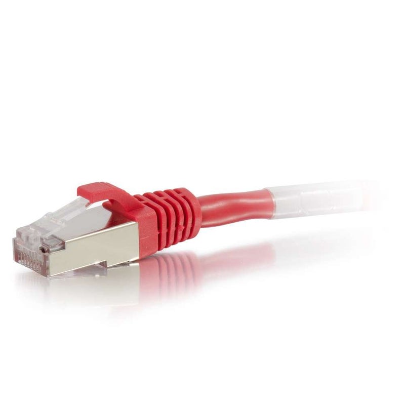 C2G Legrand Cat6 Ethernet Cable, Snagless Shielded Cat6a Patch Cable, Red Network Patch Cable, 8 Foot Snagless STP Ethernet Cable, 1 Count, C2G 00849 - Image 2